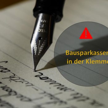 Graphik Bausparkassen in der Klemme
